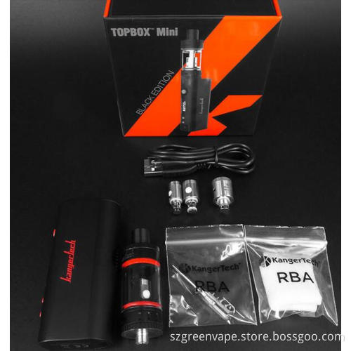 75W TC Kit Newest Topbox mini atomizer kit Kanger Topbox mini
